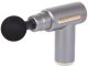 Relaxing Mini Muscle Massager Gun with 4 Nozzles Wireless Massage Device, Silver