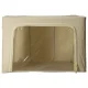 Storage Organizer Box with Frame for Bedding and Clothes, 100L, Cream