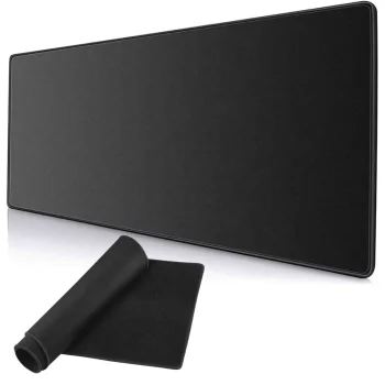 Gaming Mouse and Keyboard Pad XL 80x30 cm, Black