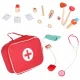 Wooden Doctor Play Set for Kids with Storage Bag, 16 Pieces