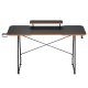 NanoRS RS170 Gaming Desk with Monitor Shelf, Black
