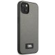 Karl Lagerfeld Saffiano Plaque Case for iPhone 13 mini, Silver