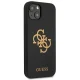 Guess GUHCP13SLS4GGBK Silicone 4G Case for iPhone 13 mini, Black