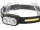 LED headlamp with sensor, rechargeable, COB, black