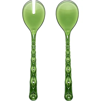 Guzzini Vanity Salad Servers, 27.5 x 6.3 cm, Green