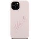 Apple iPhone 15 6.1\'\' Karl Lagerfeld Silicone Karl Script Cover Case, Pink | Чехол Кейс Бампер...