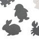 Детский игровой коврик - пазл Животные - 9 шт., 85x85см | Kids Foam Floor Puzzle...