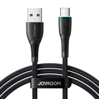 Joyroom SA32-AC6 100W USB-A to USB-C Cable, 1m, Black