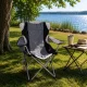 MultiGarden Folding Camping Chair with Adjustable Backrest