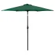 MultiGarden 270 cm Garden Umbrella with Tilt and Crank, Green