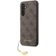 Guess Samsung Galaxy S23 FE Case 4G Charm, Brown