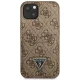 Guess 4G Triangle Logo Cardslot case for iPhone 13 mini - brown