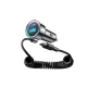 Joyroom JR-CL07 72W 3-in-1 Car Charger with 1.6m USB-C Cable, Black
