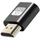 4K HDMI Dummy Plug Display Emulator for Headless GPU Operation, black