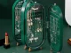 Foldable Jewelry Organizer with Mirror, Green