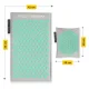 4FIZJO ECO Acupressure Mat with Pillow and Bag, Grey/Mint