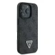 Guess iPhone 16 Pro Max Case Leather 4G Triangle Strass MagSafe, Black