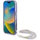 Guess Palm Trees Triangle Pearl Strap MagSafe Phone Case Cover iPhone 16 Pro Max Purple