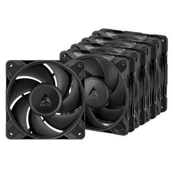 ARCTIC P12 PRO PWM PST 120mm Case Fans (5-Pack), Black