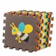 Foam puzzle mat for children 9 el. colourful animals 85cm x 85cm x 1cm