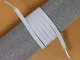 No-Tie Elastic Shoelaces with Metal Clips 100cm, White (2 pcs)