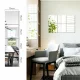 Square Acrylic Mirror Wall Stickers 15x15cm (16 pcs)