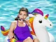 Inflatable Swim Ring Bestway Unicorn 36159, 119 x 91 cm