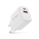 Tech-Protect NCA30 PD 30W QC3.0 USB-A / USB-C Wall Charger - White