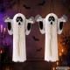 3D Paper Ghost Halloween Decoration, Foldable, White