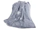 Fleece Sleeve Blanket Glow in the Dark, Grey (190x170cm)