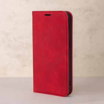 Samsung Galaxy A25 5G (A256E) Smart Suede Book Case Cover, Red