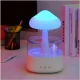 Ruhhy Air Humidifier with Night Light and Rain Effect, 450 ml, White