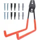 Wall Mounted Bicycle Rack DA237, Black/Orange
