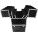 Professional Makeup Train Case XXL Organizer Box, black