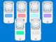 Wireless Foldable Hand Table Fan with RGB Lighting, White