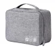 Dustproof Cable Storage Bag Cord Organizer Pouch, Gray