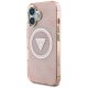 Guess IML Metal Glitter 4G MagSafe Case for iPhone 16, Pink