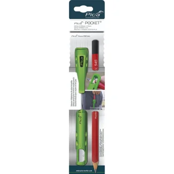 Pencil Quiver with Knife Pica Pocket and Classic 2B Pencil, Green