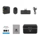 Puluz SmartLink WS300 Wireless Lavalier Microphone, Black