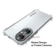 Huawei P50 ENKAY Anti-slip Strip Design Thickened 4 Corners Flexible TPU Cover Case , Transparent
