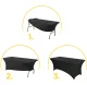 MultiGarden 8ft Stretch Spandex Table Cover for 240 cm Banquet Tables, Black