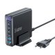 Зарядная станция 240W GaN Tech-Protect DC240W-GaN 6 портов Черная