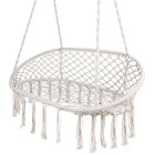 Two-person Hanging Hammock Chair Braided Swing for Indoor Outdoor Use