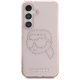 Karl Lagerfeld Rhinestones K. Head Logo vāciņš Samsung Galaxy S25 rozā