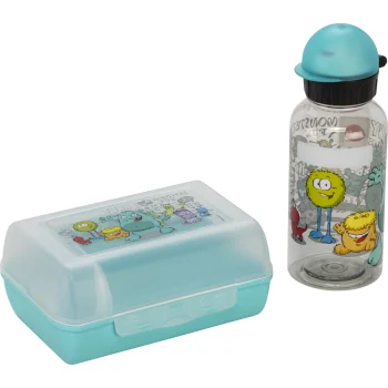 Emsa Monster Kids Lunch Box & Water Bottle Set 0.4L