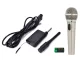 Wireless and Wired Microphone AG100B, Silver