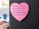 Heart-Shaped Sticky Notes Memo Pad 100 Pcs, mixed colors