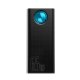 Baseus Amblight Portable Powerbank with Display 30000mAh, (QC3.0, PD, 3A, 65W), Black
