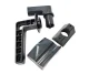 Greenhouse Door Handle KLASIKA with Fasteners, Gray