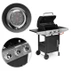 MultiGarden Gas Grill, 3 Burners, 10.2 kW